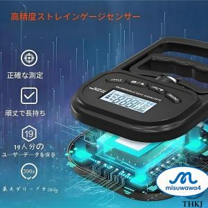 握力計 デジタル レベル表示 握力測定器 最大...の詳細画像2