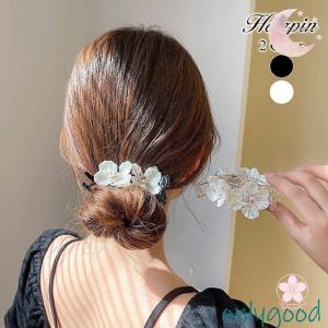ヘアクリップ フラワー ヘアアクセサリー バナナ...の商品画像