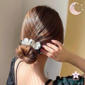 ヘアクリップ フラワー ヘアアクセサリー バナ...の詳細画像2