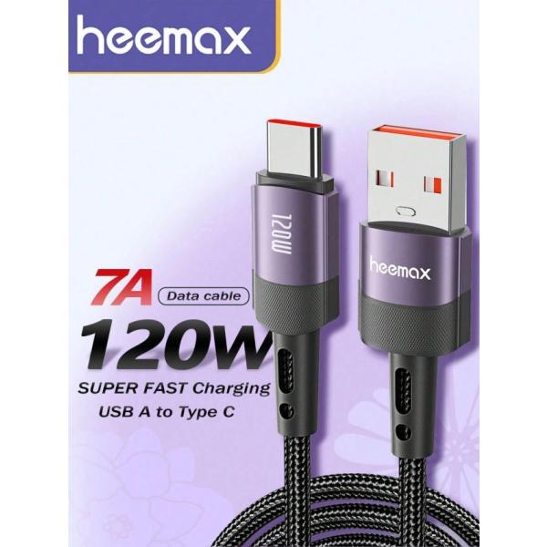 120W 最大高速 120W 充電タイプ C ケーブル 7A USB A - USB C 急速充電ケ...