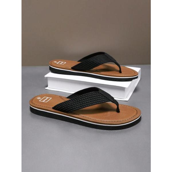 2025年最新 メンズ ビーチサンダル、ファッショナブルなアウトドアビーチスリッパ、韓国風EVA編み...