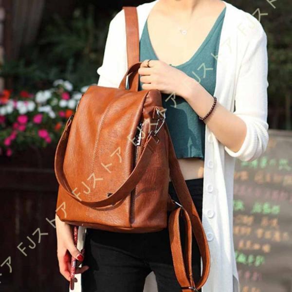 ファッション 完全防水 軽い 柔らかい 革 バッグ マザーズ リュクサック 小型リュック デイパック...