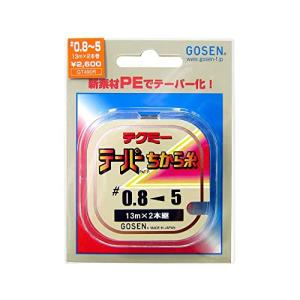 ゴーセン(GOSEN) ライン テクミーPEテーパー 力糸 13m×2本継 赤 0.8~~5号 GT-490R~｜mitusawa9