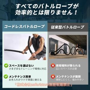 【2本セット】携帯型 コードレスバトルロープ ...の詳細画像2