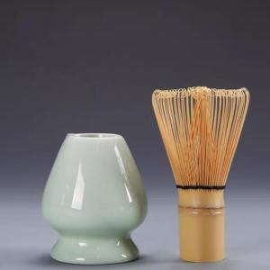 百本立 茶せん 茶筌 茶筅 100本立 茶道具 くせ直し グリーン 通常サイズ 茶せん 茶筌直し 2点セット