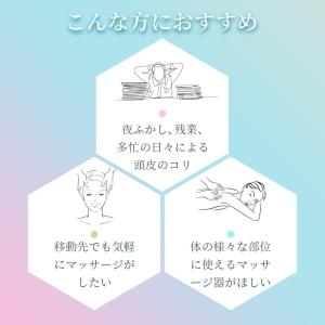 ヘッドスパ 家電 効果 頭皮マッサージ器 電動...の詳細画像3