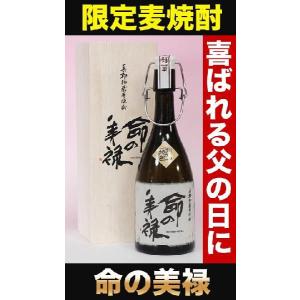 父の日 プレゼント ギフト 贈り物 2024 酒 日本酒 お酒 焼酎 送料無料 麦焼酎 命の美禄 720ml 25°｜mituwa