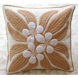 おばあちゃんのパッチワークキルトクッションカバー ハンドメイド　インテリアマット ハワイアンキルト ハンドメイド クッションカバー製作キット hk10033
