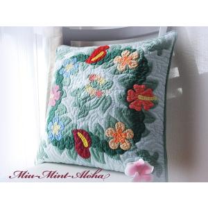 ハワイアンキルト ハンドメイド クッションカバー製作キット hk10033