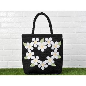 ハワイアンキルト　ハンドメイド　フラガールトートバッグ ハワイアンキルト バッグ 手染め生地 製作キット ハンドメイド