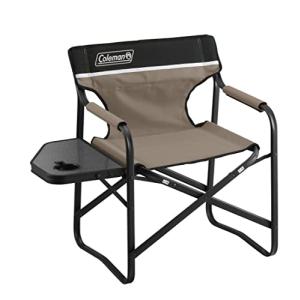 Coleman(コールマン) チェア サイドテーブル付デッキチェア 折り畳み アウトドアチェアー キャンプ 釣り サイドテーブル付き ガーデン