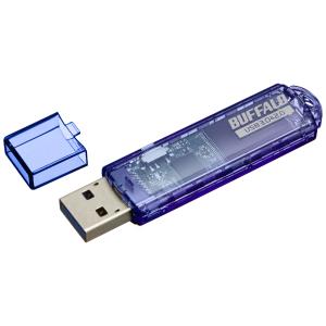 BUFFALO USB3.0対応 USBメモリ スタンダード 64GB ブルー RUF3-C64GA-BL