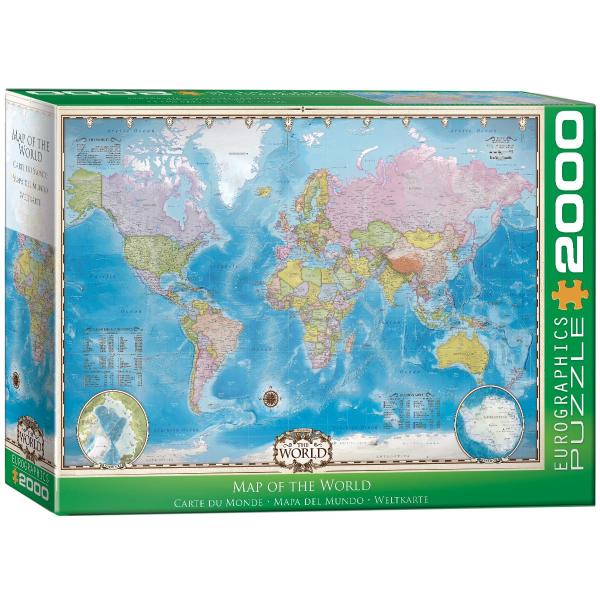 ユーログラフィックス2000ピース ジグソーパズル 世界地図8220-0557