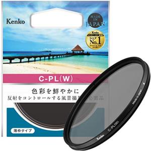 Kenko PLフィルター サーキュラーPL(W) 46mm コントラスト・反射調整用 薄枠 446140 レンズフィルター本体の商品画像
