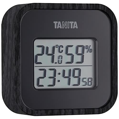 タニタ デジタル温湿度計 ブラック TT-571