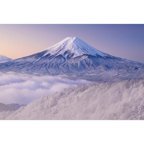 1000ピース ジグソーパズル 雪景色の三ツ峠より望む富士山（山梨） (50x75cm)