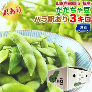 だだちゃ豆 山形県鶴岡市産 バラ 訳あり 3キロ 枝豆 本場鶴岡