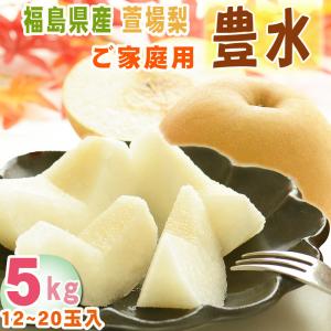 予約販売 訳あり 梨 豊水 5kg 12玉〜20玉入り 萱場梨 福島県産 9月中旬から順次発送 送料無料 ご家庭用｜miuranouen