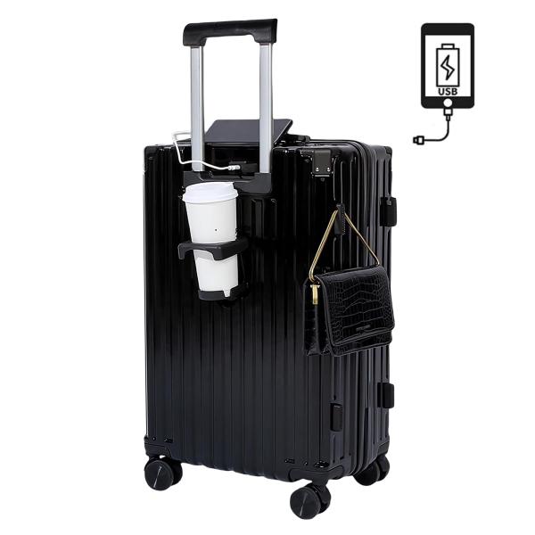 [SUPBOX] スーツケース 機内持ち込み キャリーケース USBポート付き キャリーバッグ カッ...