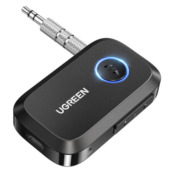 UGREEN 5.3 Bluetooth レシーバー 3.5mm 受信機 SBC/AAC 車載/AU...