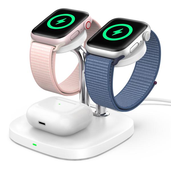 SwanScout Apple Watch対応 3in1 充電スタンド Apple WatchとAi...