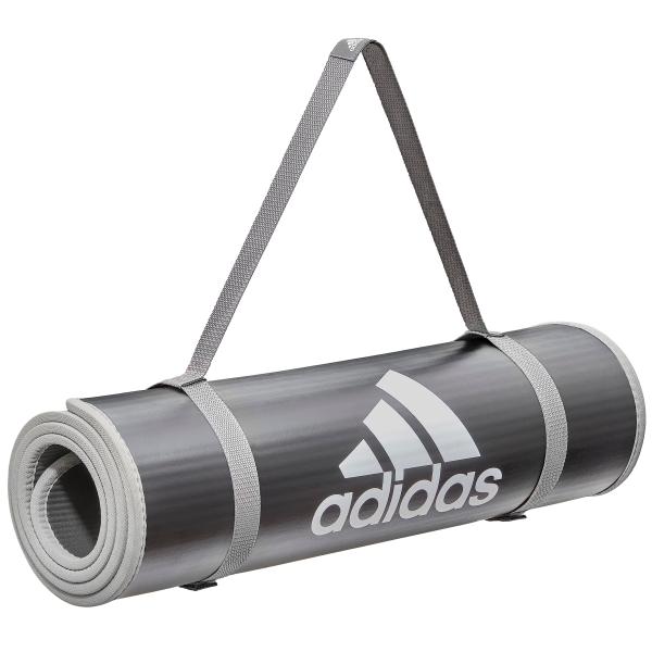 adidas(アディダス) トレーニングマット/ヨガマット 10mm 厚め 幅広 耐久性 滑り止め ...