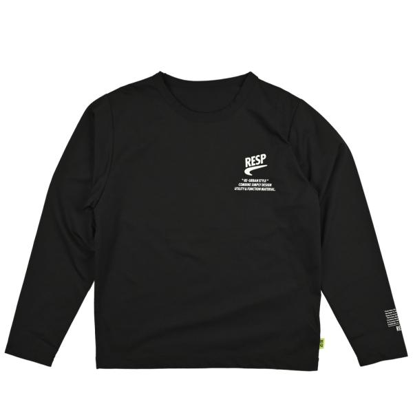 RE/SP アールイーエスピー One Point L/S Tee BLACK 18RSCS-02