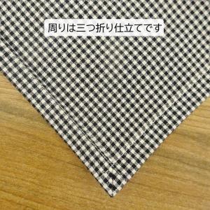 大人用 三角巾 黒 ギンガムチェック 大人用三...の詳細画像5
