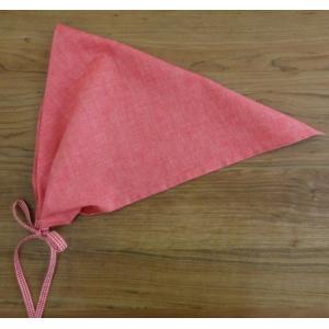 大人 三角巾 無地 ダンガリー ギンガム リボ...の詳細画像5