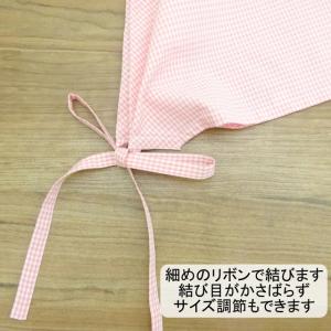 大人 三角巾 ギンガムチェック リボン 大人用...の詳細画像5