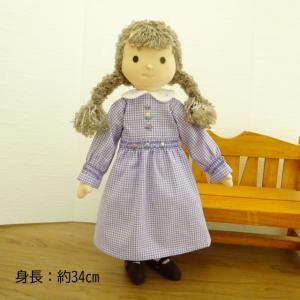 手作り 布製 人形 女の子 着せ替え スモッキ...の詳細画像1
