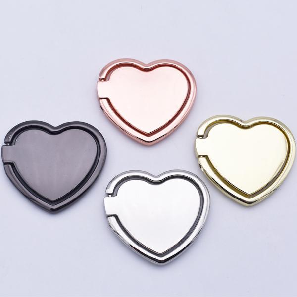 スマホ リング リングホルダー バンカーリング 携帯アクセサリー 落下防止 レディース ハート型 1...