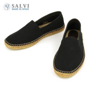 サルヴィ SALVI 正規販売店 シューズ ESPADRILLE SHOES エスパドリーユ シューズ 44-2 NEGRO BLACK｜mixon