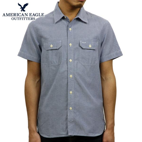 アメリカンイーグル シャツ メンズ 正規品 AMERICAN EAGLE 半袖シャツ AE Cham...
