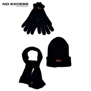 ノーエクセス NO EXCESS 正規販売店 メンズ セット STOLE KNITCAP GLOVE 3pcs pack｜mixon