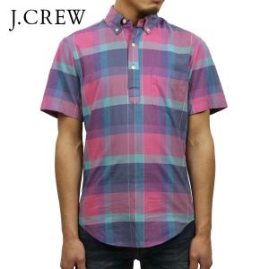 ジェイクルー シャツ メンズ 正規品 J.CREW 半袖シャツ SHORT-SLEEVE POPOVER IN PLAID 父の日 プレゼント ラッピング｜mixon