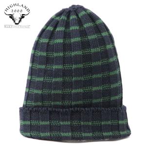 【ストアポイント10倍 5/25 0:00〜5/26 23:59】 ハイランド2000 HIGHLAND2000 メンズ ニットキャップ NARROW STRIPE WATCHCAP SS6｜mixon