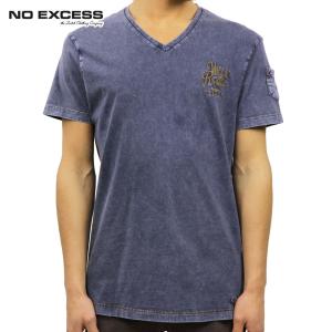 ノーエクセス 正規販売店 メンズ 半袖VネックTシャツ T-shirt s/sl, V-Neck, acid washed 父の日 プレゼント ラッピング｜mixon