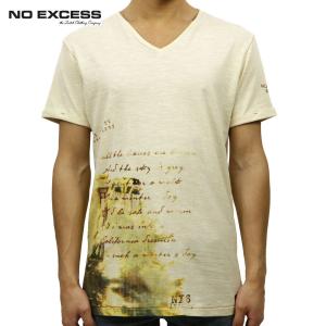 ノーエクセス NO EXCESS 正規品 メンズ 半袖VネックTシャツ T-shirt s/sl V-Neck slub 父の日 プレゼント ラッピング｜mixon