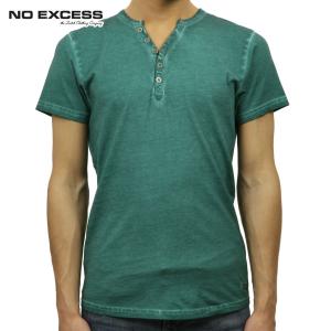 ノーエクセス NO EXCESS 正規品 メンズ 半袖ヘンリーネックTシャツ T-shirt s/sl , Rounded｜mixon