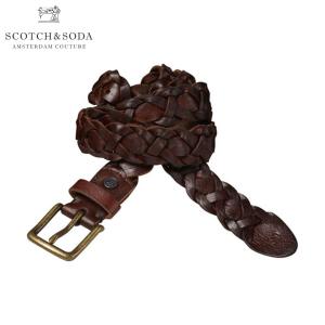 スコッチアンドソーダ メンズ SCOTCH＆SODA ベルト Braided leather belt. Sold in｜mixon