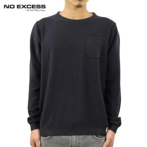 20%OFFクーポンセール 【利用期間 5/18 0:00〜5/19 23:59】 ノーエクセス ロンT メンズ 正規販売店 NO EXCESS 長袖Tシャツ PULLOVER R-NECK STRIPES KNIT 2｜mixon