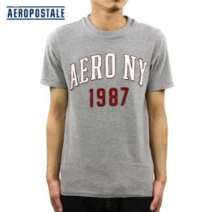 エアロポステール AEROPOSTALE 正規品 メンズ 半袖Tシャツ Aero NY 1987 Logo Graphic 父の日 プレゼント ラッピング｜mixon