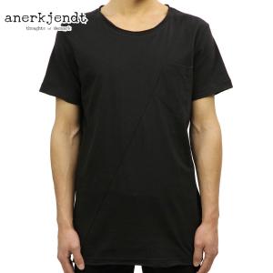 アナケット Tシャツ 正規販売店 ANERKJENDT 半袖Tシャツ TRUMAN T-SHIRT CAVIAR 92163｜mixon