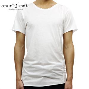 【ボーナスストア 誰でも+5% 5/22 0:00〜5/23 23:59】 アナケット Tシャツ 正規販売店 ANERKJENDT 半袖Tシャツ KLAUSI T-SHIRT WHITE 921635｜mixon