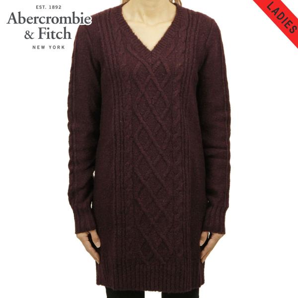 アバクロ レディース 正規品 Vネックセーター CABLE SWEATER DRESS 父の日 プレ...