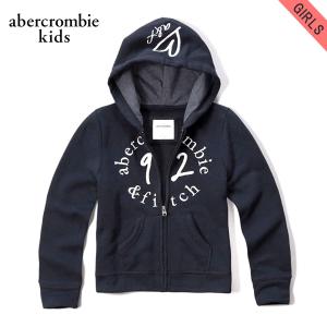 アバクロ パーカー キッズ AbercrombieKids 正規品 子供服 ガールズ shine logo full-zi｜mixon