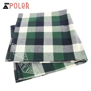 【ボーナスストア 誰でも+5% 4/25 0:00〜4/25 23:59】 ポーラー POLER 正規販売店 バンダナ スカーフ BANDANAS 636022-GRN GREEN｜mixon