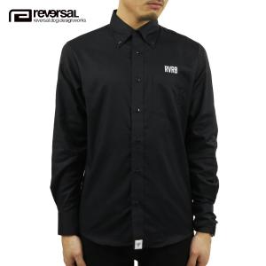 リバーサル シャツ メンズ 正規販売店 REVERSAL rvddw 長袖シャツ CHANNEL OX BB SHIRTS rvsf16aw006 SURF BLACK D00S20｜mixon