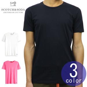 スコッチアンドソーダ Tシャツ メンズ 正規販売店 SCOTCH＆SODA 半袖Tシャツ クルーネックTシャツ CLASSIC SOLID COTTON CREWNECK TEE 149005｜mixon